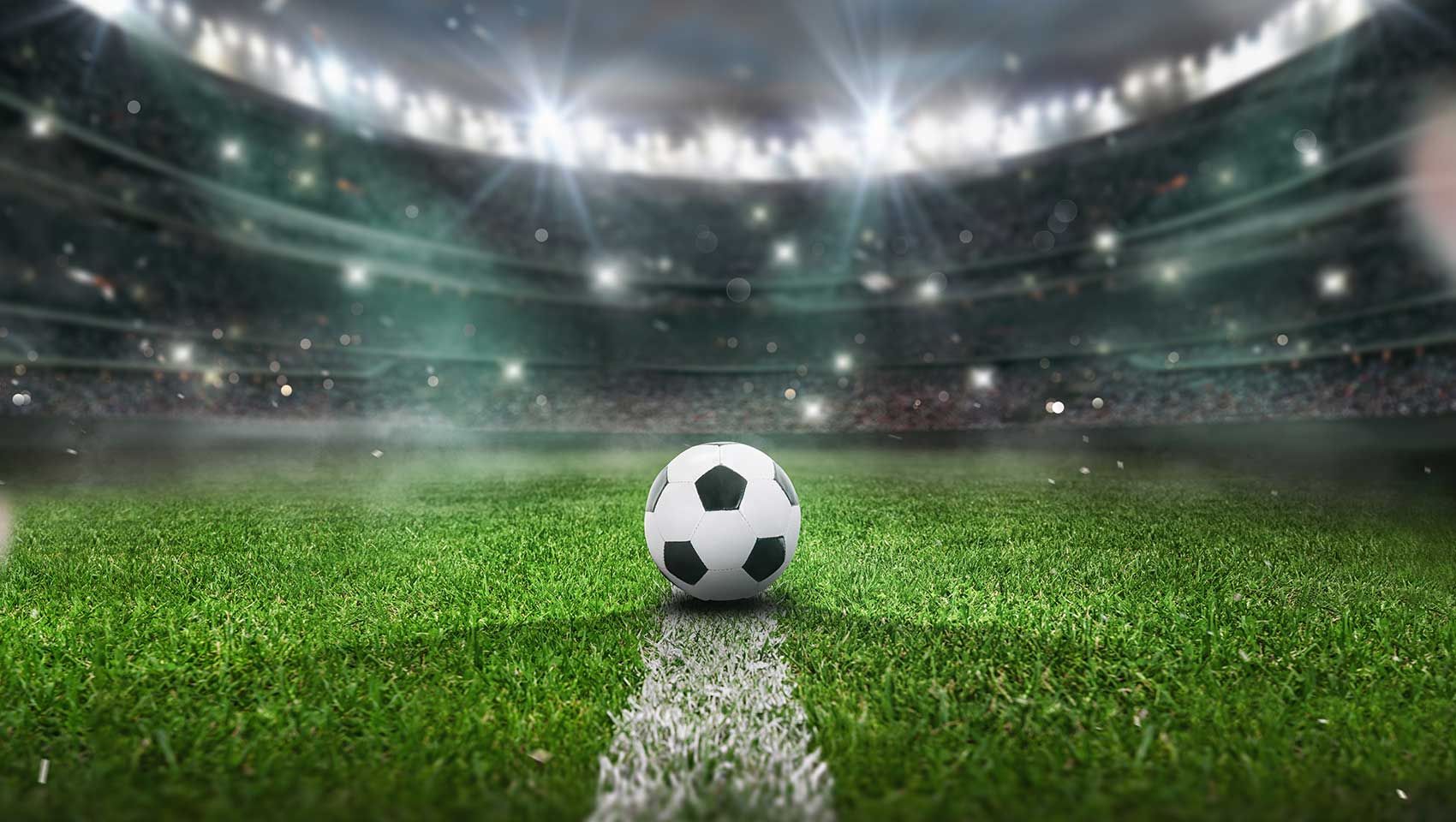 Soccer Ball in Stadium