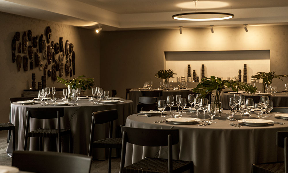 Reception Tables set-up in Anchor Meeting Room