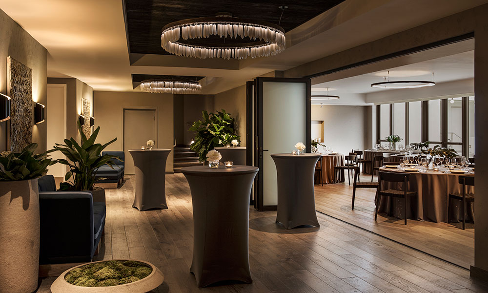 Gallery/Pre-function Space Set up for Reception