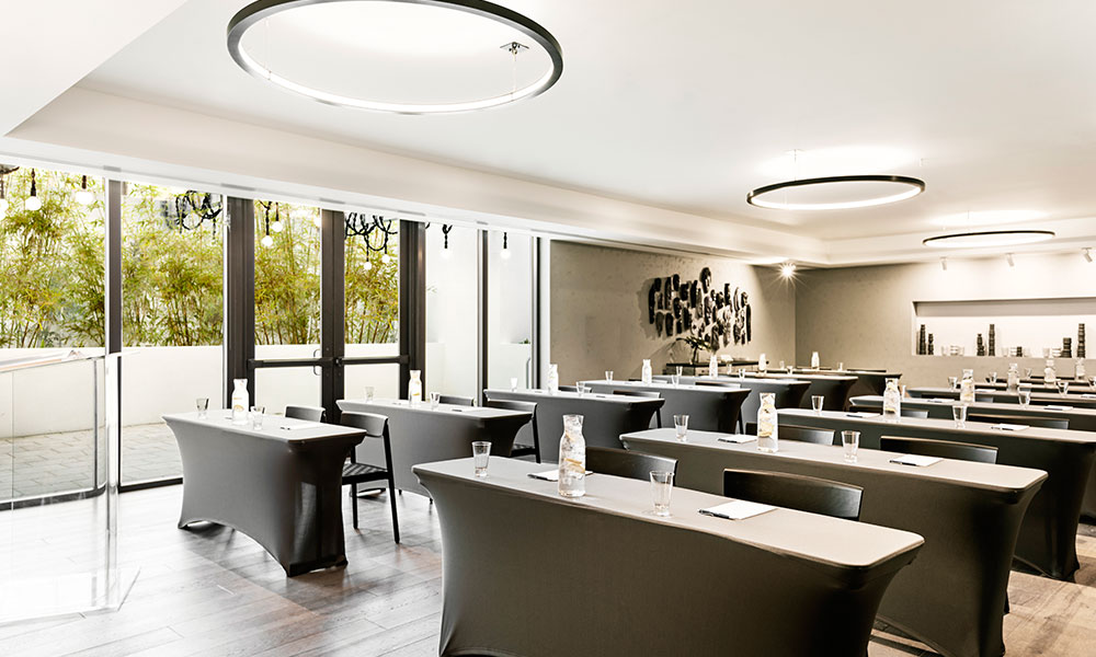 Classroom Meeting Tables set-up in Anchor Meeting Room