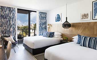 Queen Queen room at Kimpton Angler’s Hotel