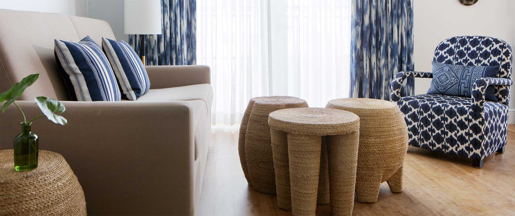 Sitting area in guestroom at Kimpton Angler’s Hotel Miami